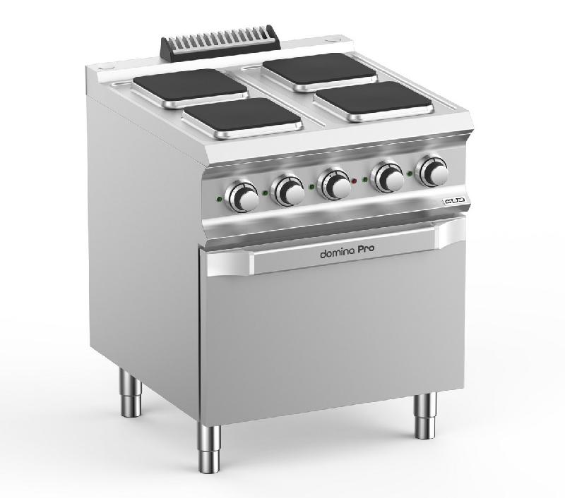 Fourneau professionnel électrique 4 plaques 2,6 kW sur four électrique - Domina Pro 700 - PQ77FE_0