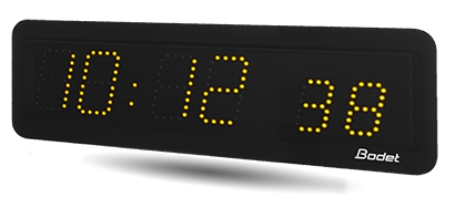 Horloge LED Style II 7S, alimentation 230V, DHF, LED jaune - BODET_0