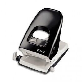 LEITZ PERFORATEUR MÉTAL ÉMAILLÉ NOIR NEXXT, CAPACITÉ 40 FEUILLES AVEC RÉGLETTE. EFFORT RÉDUIT DE 60%