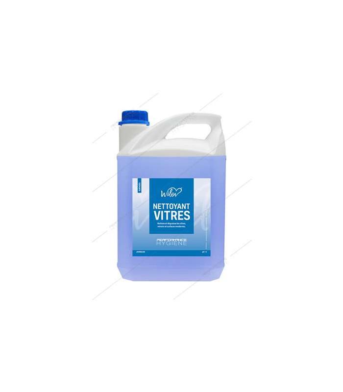 Liquide lave-vitres professionnel Wilov - Bidon 5L - Nettoyage miroirs, vitres et pare-brises_0