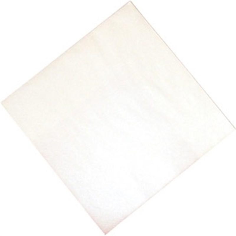 LOT DE 1000 SERVIETTES BLANCHES EN PAPIER PROFESSIONNELLES 400MM_0