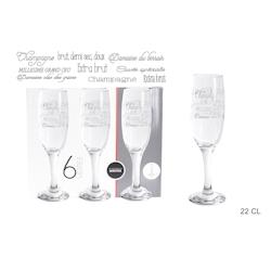 Lot de 4 Flutes Writer 22cl (barette de 6) Maitre Chef - VERRWR002_4_0