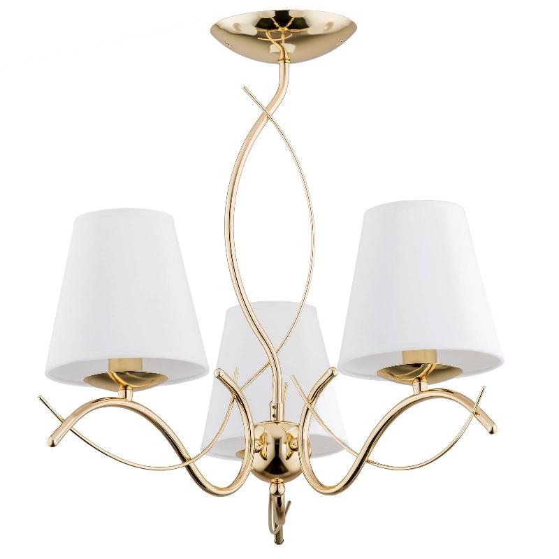 ALFA LUSTRE MONZA À 3 LAMPES, DORÉ