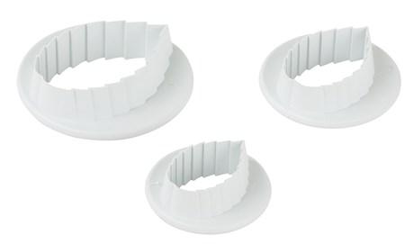 MATFER - DÉCOUPOIR FEUILLE DE ROSE ABS (SET DE 3) - 431017