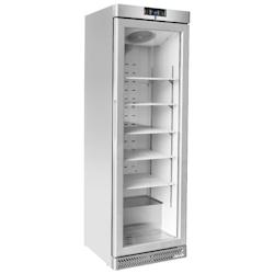 METRO Professional Vitrine négative GSC240N, inox/verre, 59,5 x 64 x 188,5 cm, 240 L, froid ventilé, 550 W, avec serrure, argenté - multi-matériau 529_0