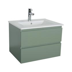 MOB-IN Meuble simple vasque SORRENTO vert 60 cm - vert 3701606504127_0