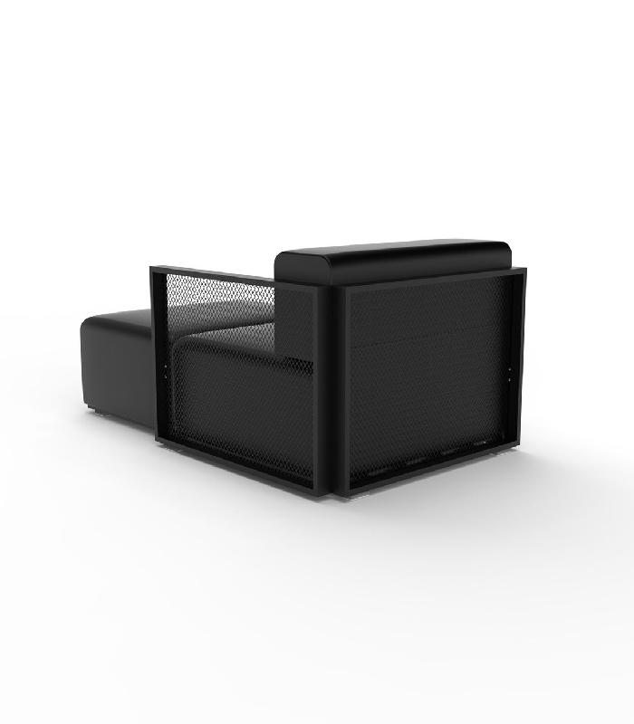 Module chaise-longue gauche THE FACTORY - noir_0