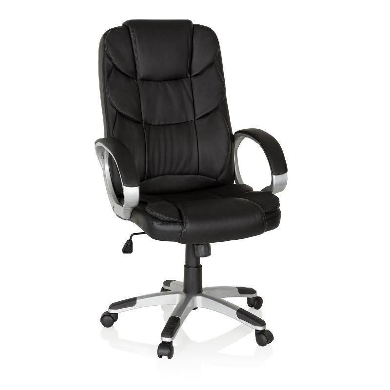 MyBuero Fauteuil de bureau RELAX BY155 simili-cuir noir - noir plastique 722300_0