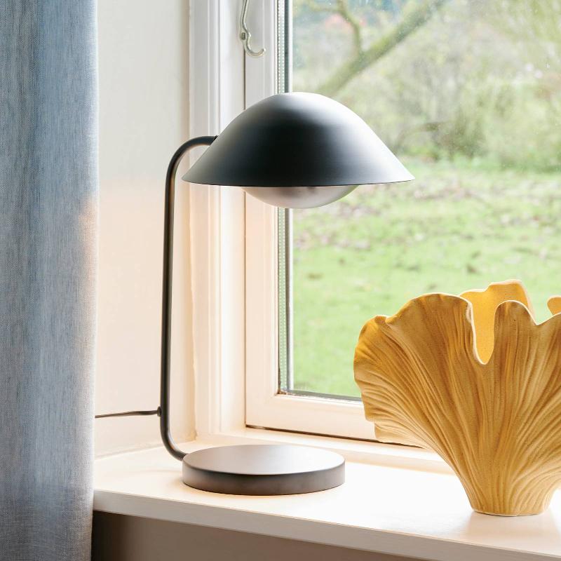 NORDLUX LAMPE À POSER FREYA EN MÉTAL, NOIRE