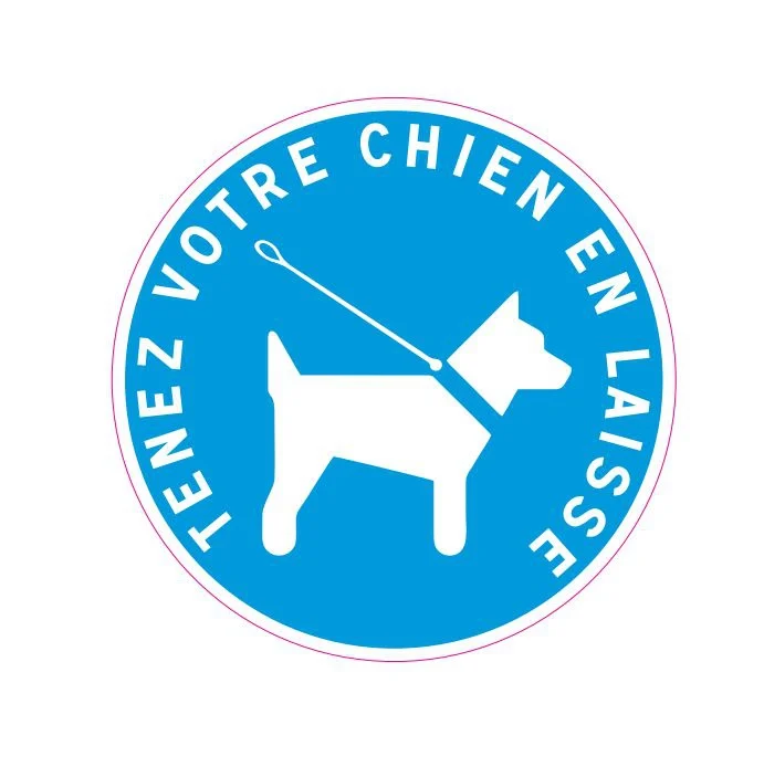 Panneau d'obligation de tenir votre chien en laisse_0