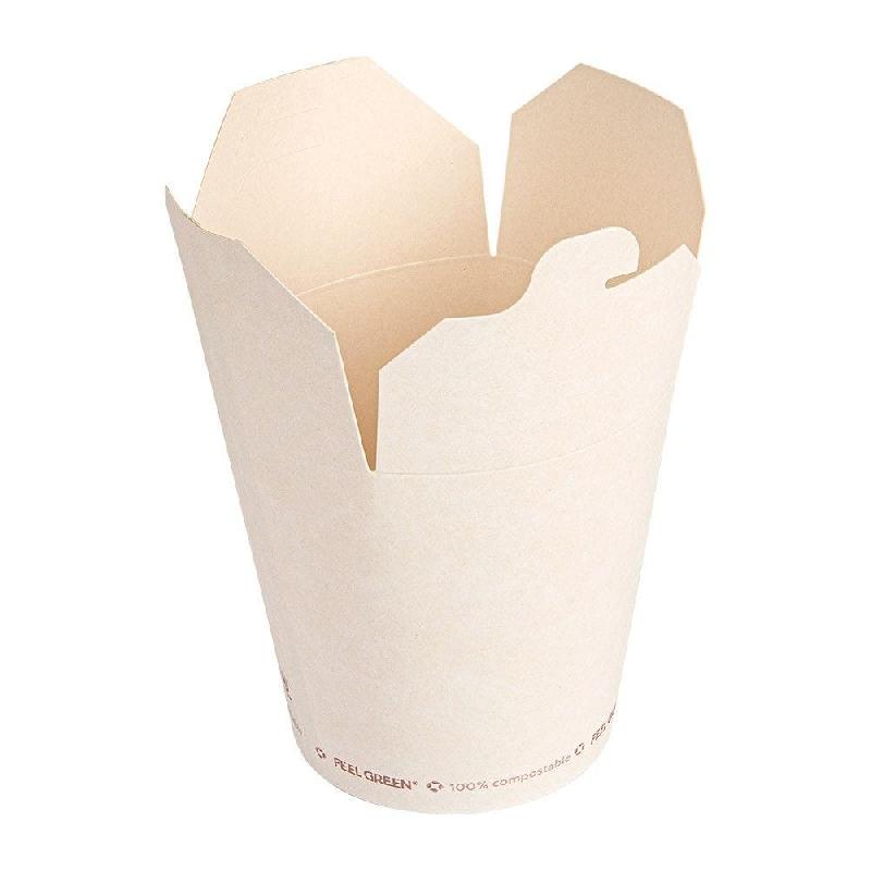 Pot à pâtes/riz carton 960 ml Ø9x10,8cm blanc - par 450_0