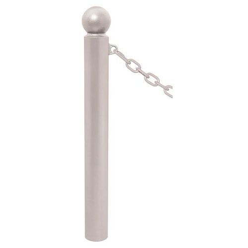 POTELET PROVINCE Ø114 MM CHAINES 1 ANNEAU BOULE GRIS 7044 - PROCITY