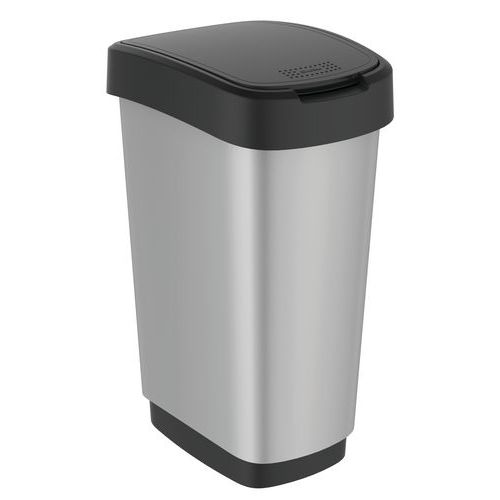 POUBELLE D'INTÉRIEUR - COUVERCLE AMOVIBLE ET BASCULANT 25 L - VEPABINS