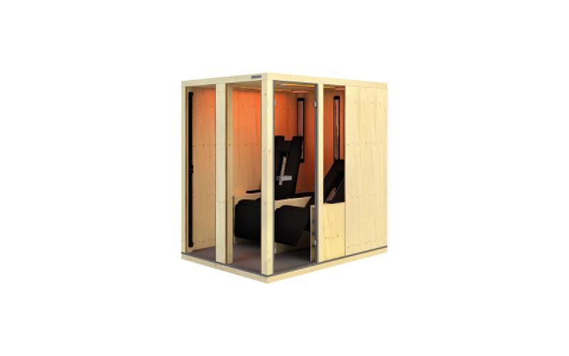 Cabine de sauna infrarouge Ergo-Balance-Relax 2 - 2 places - Technologie SENSOcare® - Dimensions 199x147x208 cm_0