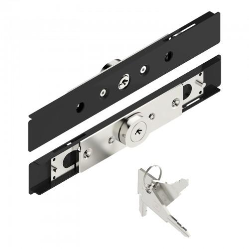 SERRURE VOLET ROULANT CYLINDRE VARIÉ - 1 PIVOT - 7 À 9 - NOIR - AA40 TIRARD