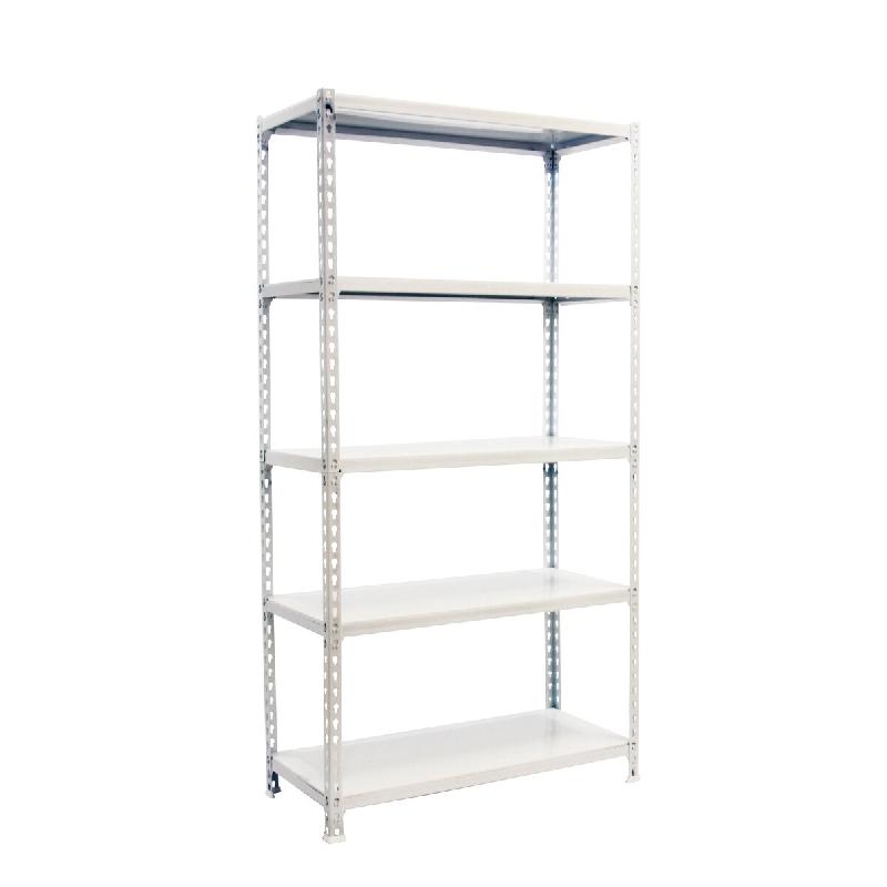 SimonRack Rayonnage métallique, 2000x1100x300 mm, 5 niveaux, tablette métallique, 200 kg au point de flexion, Blanc - Simonclick - métal 8425437076503_0