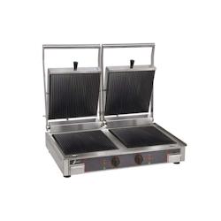 Grill Electrique Double - Plaque Inf. Lisse et Sup. Rainurée - Sofraca - 10232VRR - 0698142396770_0