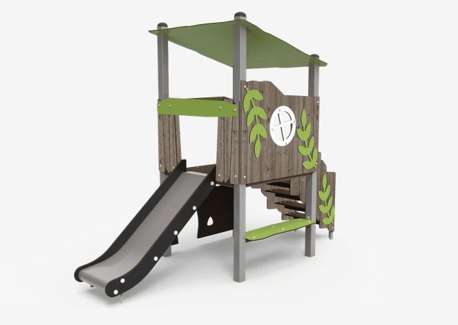 Structure de jeu Bosco 1 JPVB01 - Design intégré, matériaux résistants et conformes EN1176-1:2017_0