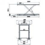 Table élévatrice pour moto avec pompe électro hydraulique ou hydropneumatique capacité 800kg - 11582266_0