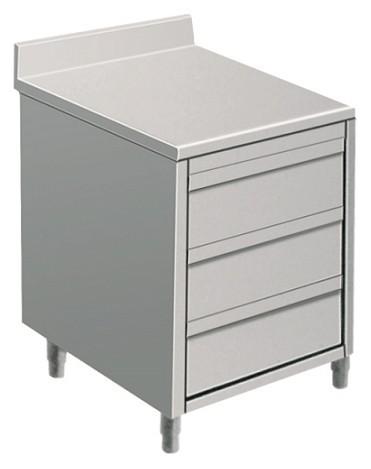 TABLE ARMOIRE INOX AVEC TIROIRS_0