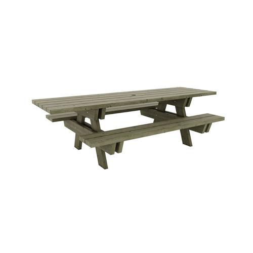 TABLE-BANCS BOIS BRÉHAT PMR - MANUTAN EXPERT