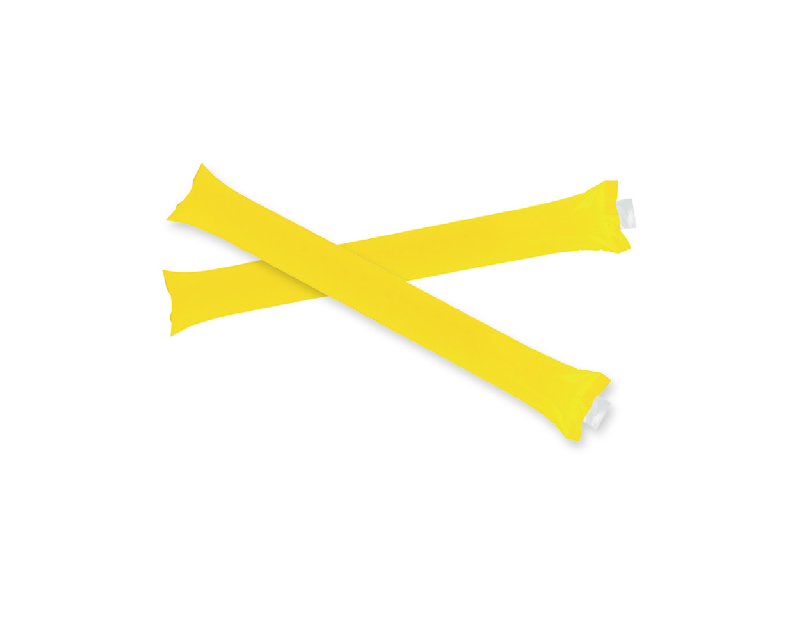 Tap-tap gonflables (2 pcs) - LDPE - Couleur jaune - Livré avec valve/paille_0