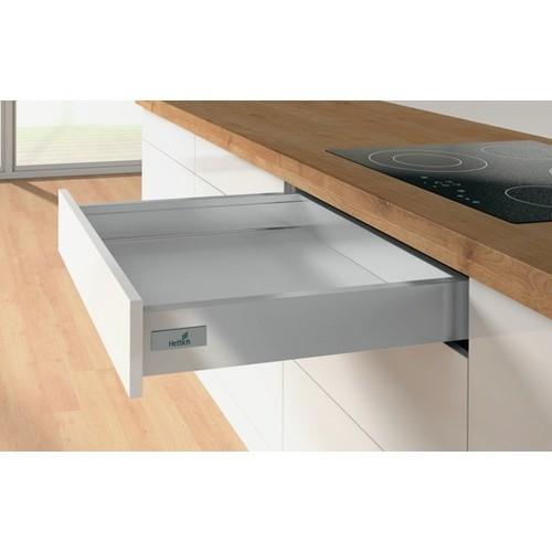 TIROIR EN KIT INNOTECH ATIRA ARGENT - HAUTEUR 70 MM - LONGUEUR 420 MM HETTICH