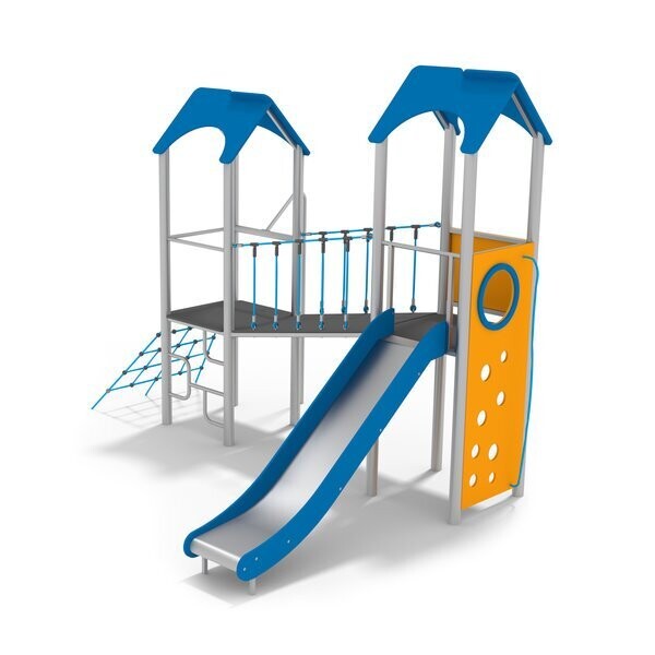 Toboggan avec jeux éducatifs pour aire de jeux conforme EN1176 - Référence BT11061_0