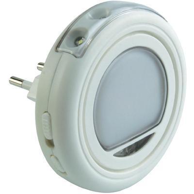 VEILLEUSE ANSMANN ROND 0.4 W BLANC, ORANGE BLANC