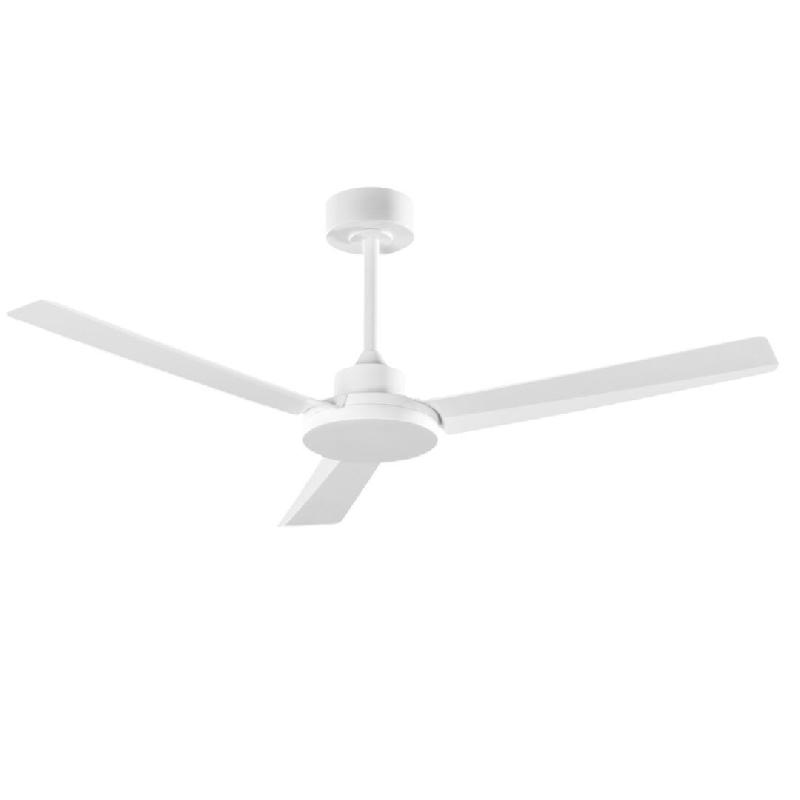 Ventilateur de plafond avec éclairage LED intégré, moteur CC 30 W, diamètre 132 cm, blanc, télécommande incluse, 6 vitesses, minuterie - Perenz_0