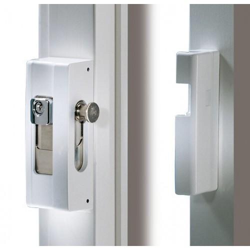 VERROU DE PORTE-FENÊTRE B1 - S'ENTROUVRANT - SUR VARIURE C27 - BLANC BURG WACHTER