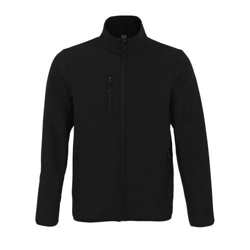 VESTE HOMME ZIPPÉE SOFTSHELL EN POLYESTER NOIR