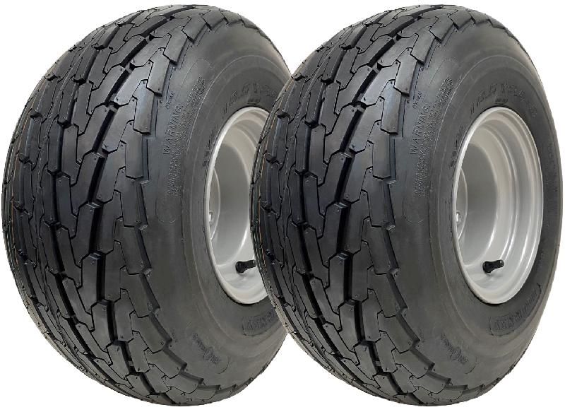 18.5x8.50-8 Pneu remorque, roue 100mm PCD Wanda Road Legal 425kg Load (Lot de 2)_0