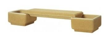 Banquette Désirée - banc public en granulats de marbre - 240x60x43 cm - 410 kg_0