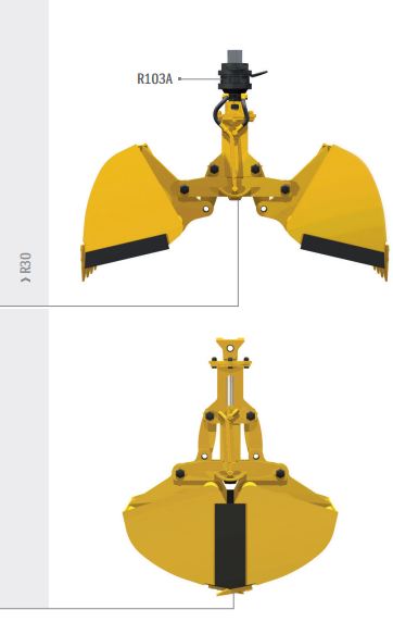 Bennes pour grues et mini-pelles R30/260 - Rozzi - Hydraulique, Haute qualité, Durable_0