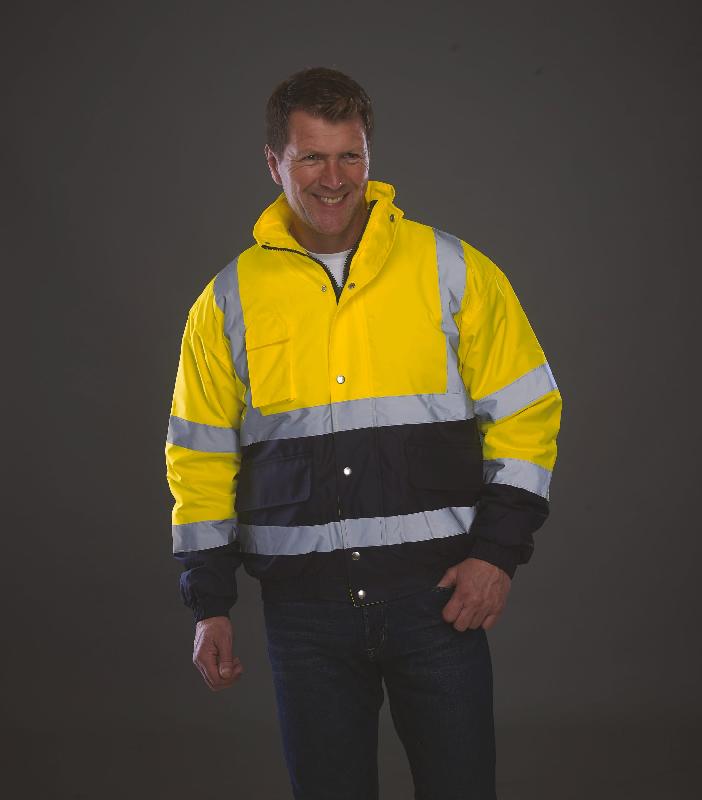 Blouson bicolore haute visibilité Yoko - Réf: YHVP218 - Imperméable, Normes EN ISO471:2013 et EN343_0
