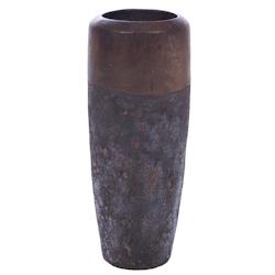 Cache-pot Samoa H95 cm - Marron Rond en Polystone - Lou De Castellane 38x38 cm_0