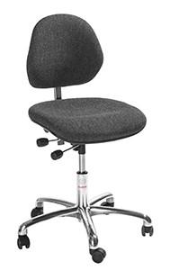 Chaise de bureau confortable – Office Tissu gris_0