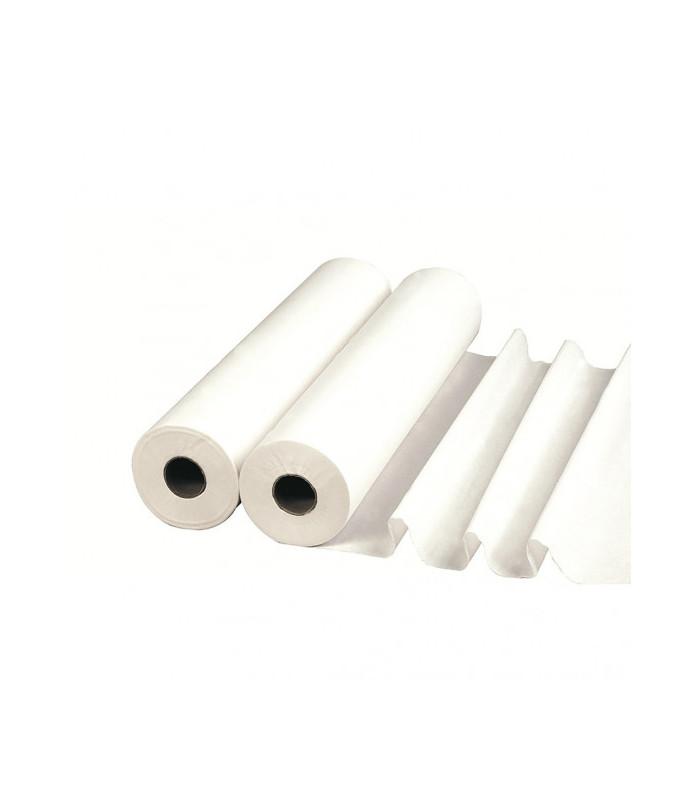 Drap d'examen large blanc 70x38 cm - 150 formats - Carton de 6 rouleaux - Draps jetables Direct Medical Exclusiv_0