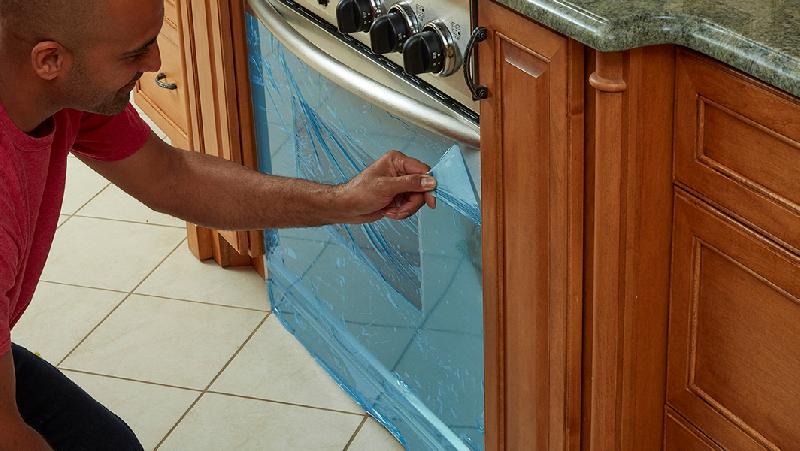 Film de protection pour bâtiment et chantier - surfaces adhésives variées - largeur 1 à 108 po, longueur 300 à 15 000 pi_0