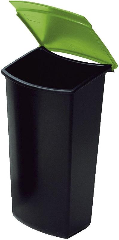 HAN Insert 3L avec couvercle pour corbeille MONDO, coloris noir/vert - 1843-05_0