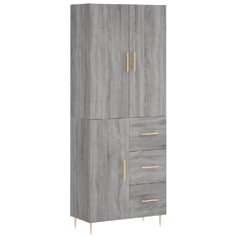 Helloshop26 - Buffet bahut commode armoire meuble de rangement organisateur cuisine salle de séjour salon haut sonoma 69,5 x 34 x 02_0035536 - 300021_0