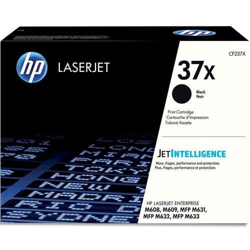 HP Toner Noir XL CF237X - Compatible avec HP LaserJet Enterprise M 608, M 609, M 631, M 632, M 633_0
