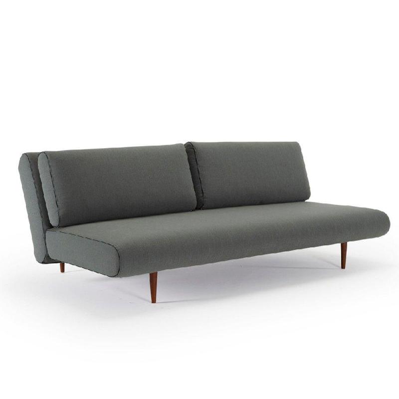 INNOVATION LIVING  CANAPE LIT DESIGN UNFURL LOUNGER CONVERTIBLE 200*140 CM TISSU ELEGANCE GREEN_0