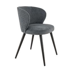 Lot de 2 chaises caroline gris tempête, 84 x 59 x 59 cm, France Mobilier chr - gris 3760326525799_0