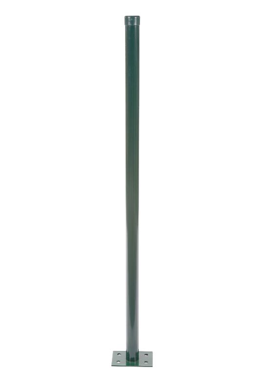 Poteau rond vert Ø 48mm - Hauteur 1,90 m - Poteau de clôture_0