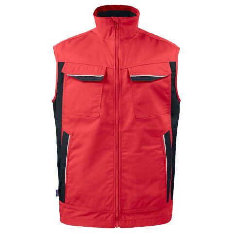 PROJOB 5706 BODYWARMER MULTIPOCHES PRIO ROUGE - TAILLE XXXXL
