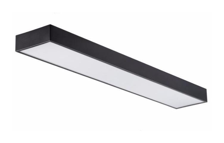 RÉGLETTE LUMINEUSE LED 120CM 38W SUSPENDUE NOIR - BLANC FROID 6000K - 8000K - SILAMP