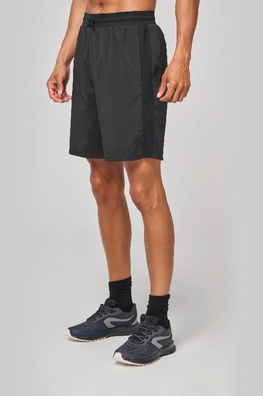 Short écoresponsable 2 en 1 avec sous short intégré homme - Réf: PA1032 - PROACT_0