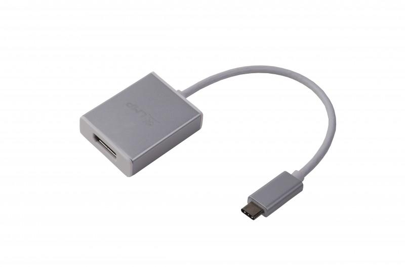 LMP 15983 - Câble d'interface USB-C vers DisplayPort en aluminium argenté - Résolution 4K UHD_0